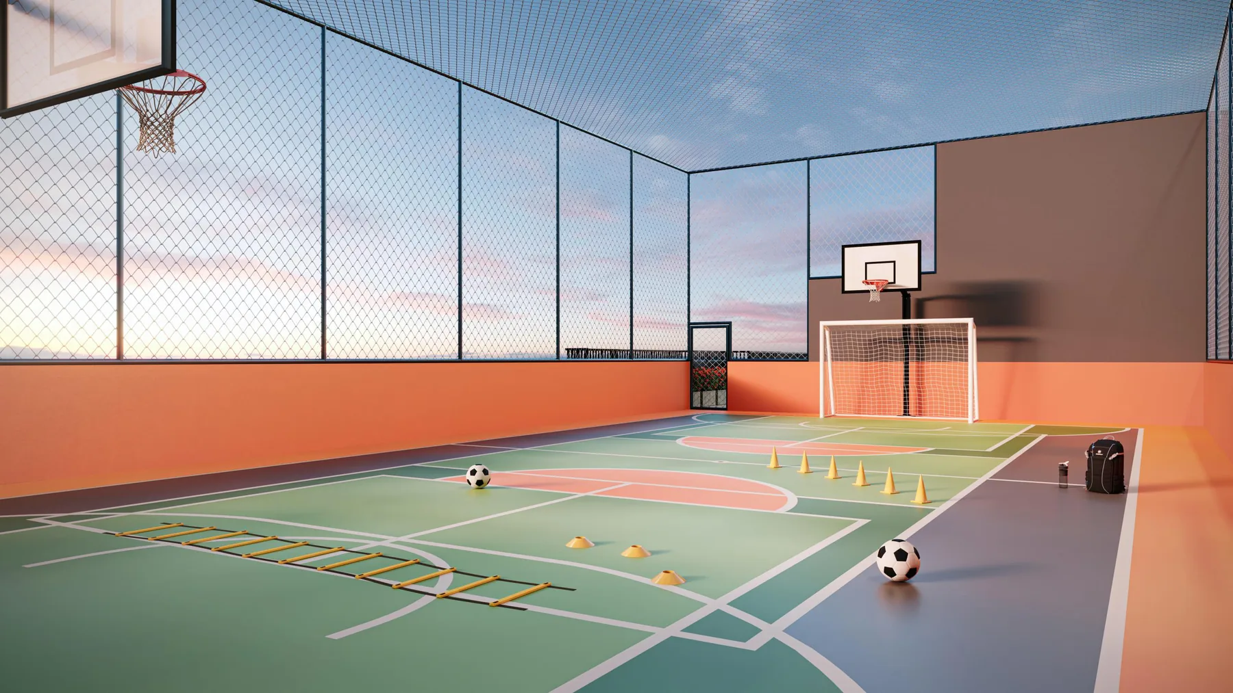 Quadra poliesportiva — Torre B